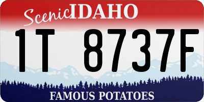 ID license plate 1T8737F