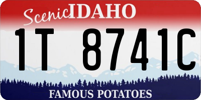 ID license plate 1T8741C