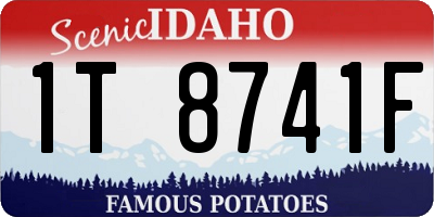 ID license plate 1T8741F