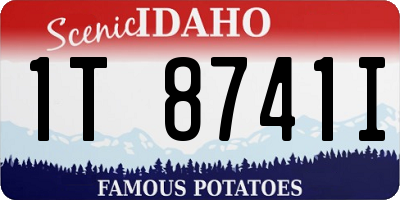ID license plate 1T8741I