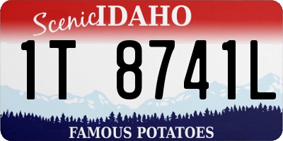 ID license plate 1T8741L