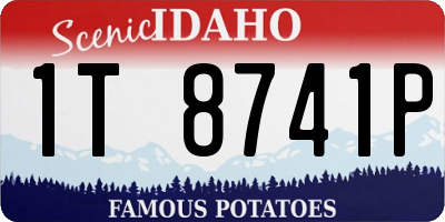 ID license plate 1T8741P