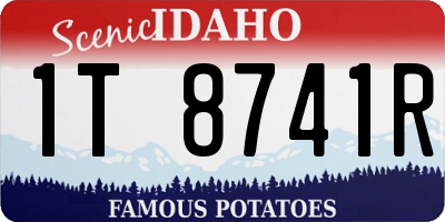 ID license plate 1T8741R
