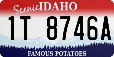ID license plate 1T8746A