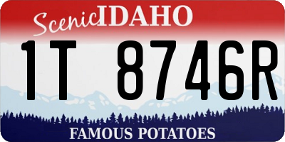 ID license plate 1T8746R