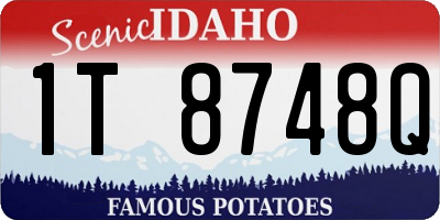 ID license plate 1T8748Q