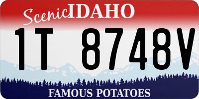 ID license plate 1T8748V