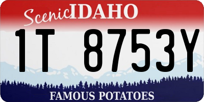 ID license plate 1T8753Y