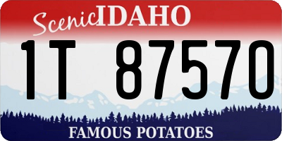 ID license plate 1T8757O