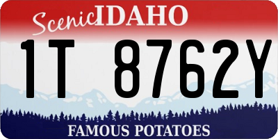 ID license plate 1T8762Y