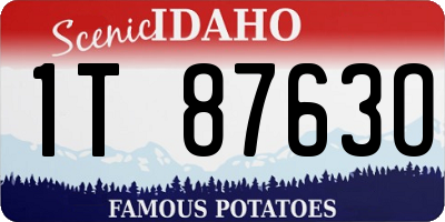 ID license plate 1T8763O