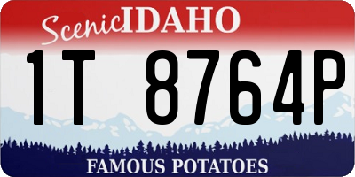 ID license plate 1T8764P