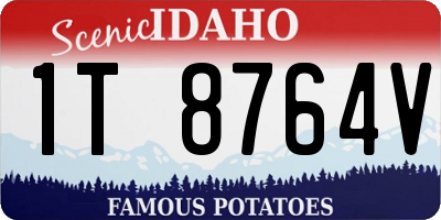 ID license plate 1T8764V