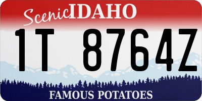ID license plate 1T8764Z