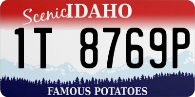 ID license plate 1T8769P