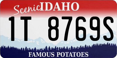 ID license plate 1T8769S