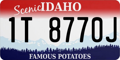 ID license plate 1T8770J