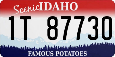 ID license plate 1T8773O
