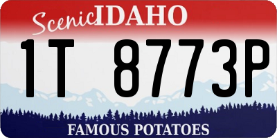 ID license plate 1T8773P