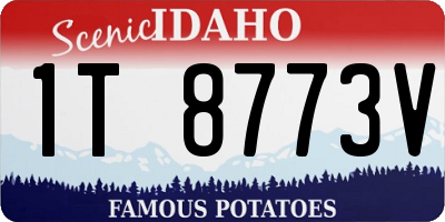 ID license plate 1T8773V