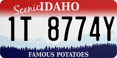 ID license plate 1T8774Y