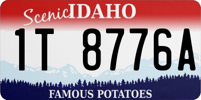ID license plate 1T8776A