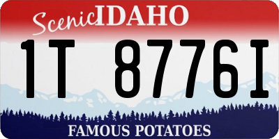 ID license plate 1T8776I