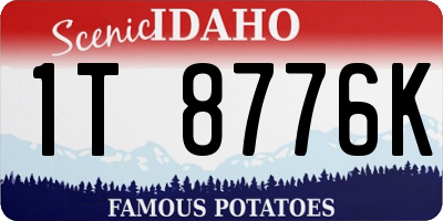 ID license plate 1T8776K