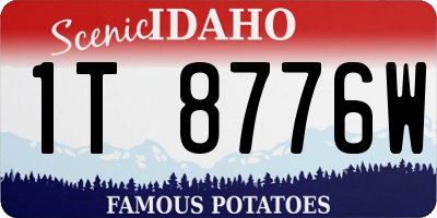 ID license plate 1T8776W