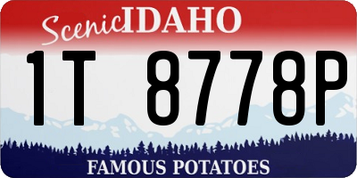 ID license plate 1T8778P