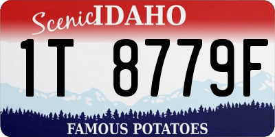 ID license plate 1T8779F