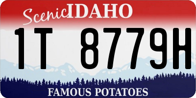 ID license plate 1T8779H