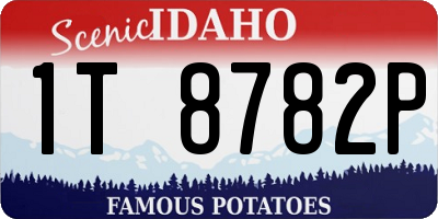 ID license plate 1T8782P