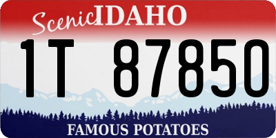 ID license plate 1T8785O