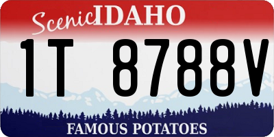 ID license plate 1T8788V