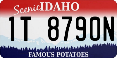 ID license plate 1T8790N