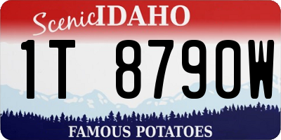 ID license plate 1T8790W