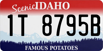 ID license plate 1T8795B