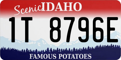 ID license plate 1T8796E