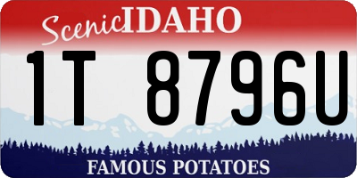 ID license plate 1T8796U