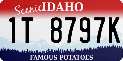 ID license plate 1T8797K