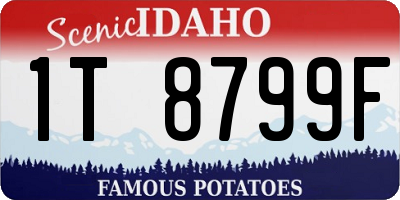 ID license plate 1T8799F