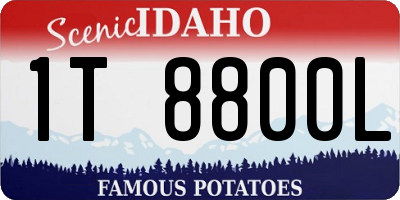 ID license plate 1T8800L