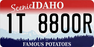 ID license plate 1T8800R
