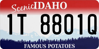 ID license plate 1T8801Q