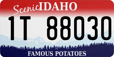 ID license plate 1T8803O
