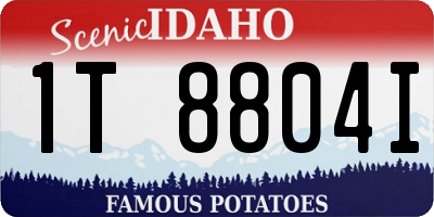 ID license plate 1T8804I