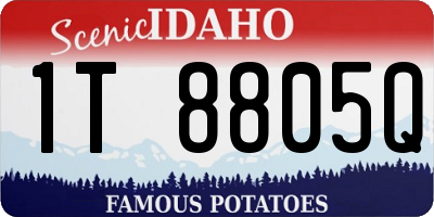 ID license plate 1T8805Q