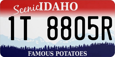 ID license plate 1T8805R
