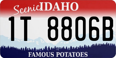 ID license plate 1T8806B